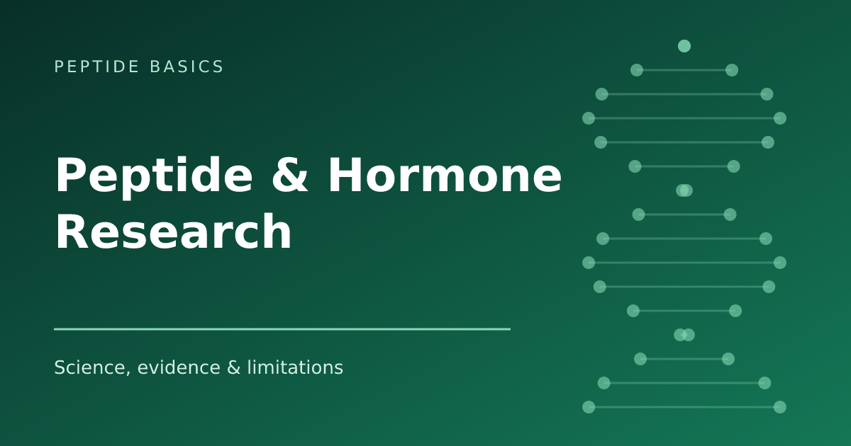 Peptide Basics: peptide and hormone research