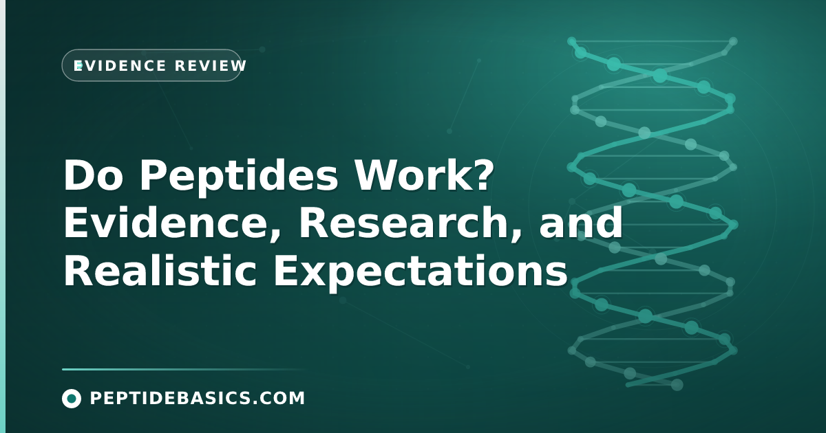 Do Peptides Work? Evidence, Research, and Realistic Expectations — Evidence Review